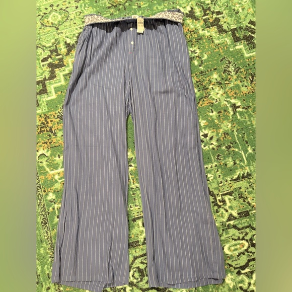 NWT AERIE OFF DUTY FLANNEL TROUSER PANTS - Picture 3 of 5